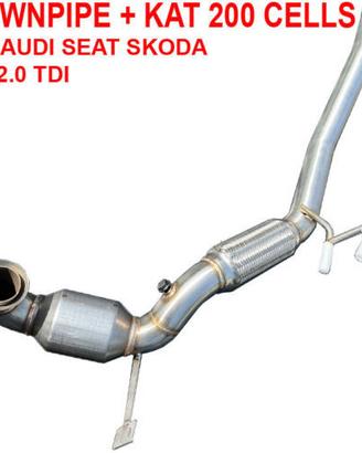 DOWNPIPE FAP DPF Audi A3 1.6 2.0 TDI KAT 200 celle