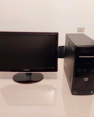 Computer PC desktop HP + schermo Samsung