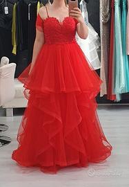 abito cerimonia sartoriale Rosso 