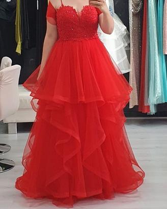 abito cerimonia sartoriale Rosso 