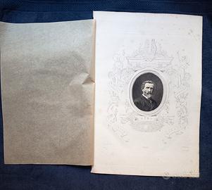 Acquaforte antica del 1876 di Giuseppe Verdi.