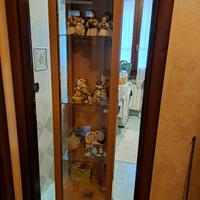 vetrinetta in vetro e legno