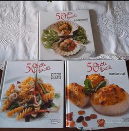 3 volumi collana "50 Ricette Facili" 