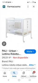 lettino bimbo pali con materasso