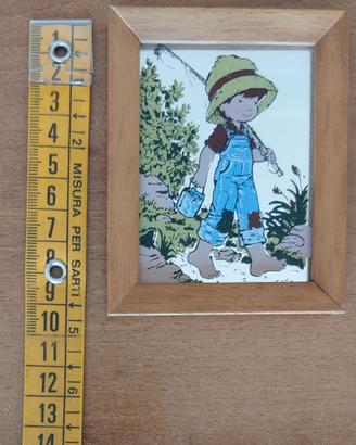 Quadretto a specchio bambino vintage