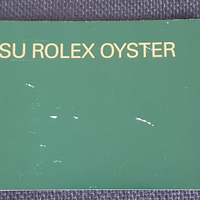 Libretto su rolex oyster