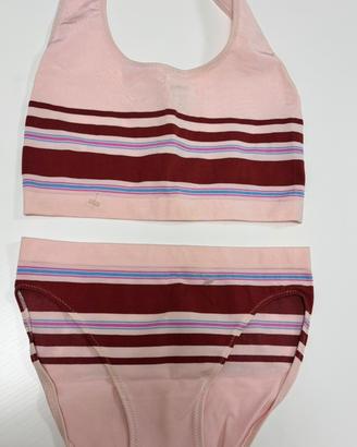 Completo senza cuciture rosa