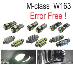 KIT 16 LAMPADE LED INTERNE PER MERCEDES CLASSE M W