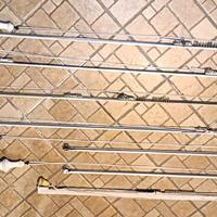 TENDE BINARI DA SOFFITTO  CON GANCI FILO E POMELLI