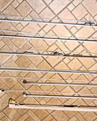 TENDE BINARI DA SOFFITTO  CON GANCI FILO E POMELLI