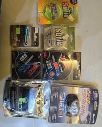 LOTTO ACCESSORI PESCA 