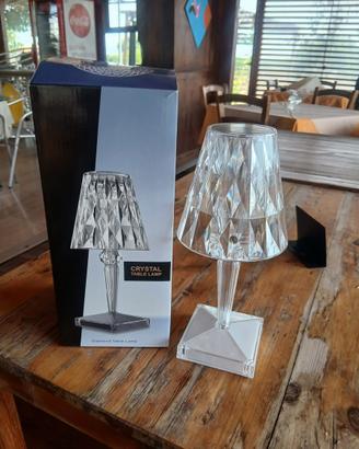 Lampada da tavolo Crystal Diamond LED ricaricabile