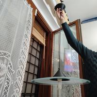 lampadario moderno in cristallo 