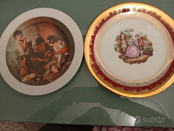piatti decorati vintage 
