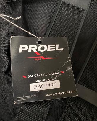 custodia chitarra 3/4 Proel con cartellino