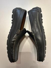 MOCASSINI GEOX UOMO IN PELLE NERA – TAGLIA 43