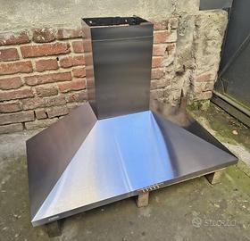 Cappa Inox 90cm TecnoWind Acciaio Vetro Filtri