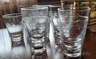 11 bicchieri fresati