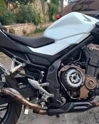 honda cb 500 f, moto incidentata