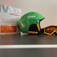 Caschetto da sci UVEX per bambini con maschera
