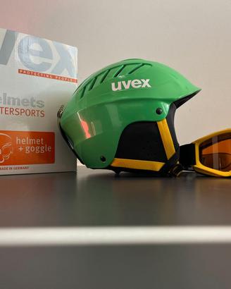 Caschetto da sci UVEX per bambini con maschera