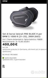 Set di borse laterali PRO BLAZE H per BMW S 1000 R