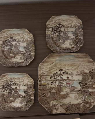 Set Vintage Johnson Brothers “Encanted Garden” 4pz