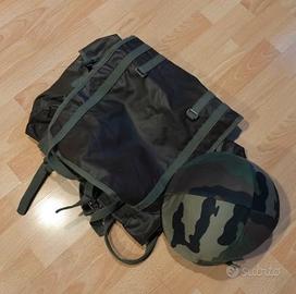 ZAINO TATTICO ELMETTO FRANCESE m78 ANNI 80
