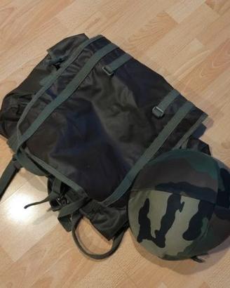 ZAINO TATTICO ELMETTO FRANCESE m78 ANNI 80