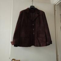 Elena Miro’ giacca vera pelle scamosciata