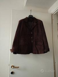 Elena Miro’ giacca vera pelle scamosciata