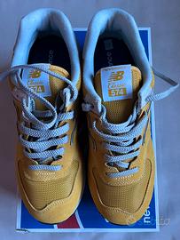 New Balance  574 giallo oro tg 44 uomo nuove