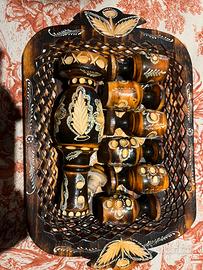 Set Russo Vassoio 6 Bicchieri