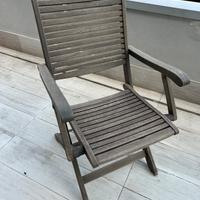 Sedie, poltroncine in legno x giardino o terrazzo