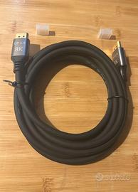 Cavo DisplayPort (DP) 8K @ 60Hz - 3 Metri - NUOVO