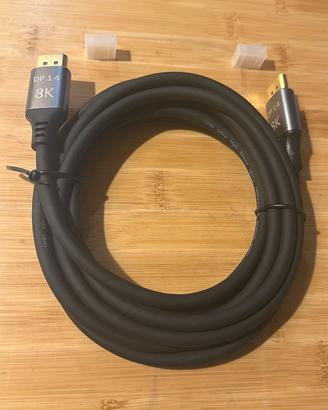 Cavo DisplayPort (DP) 8K @ 60Hz - 3 Metri - NUOVO