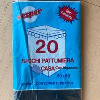 Sacchi spazzatura in plastica in confezione origin