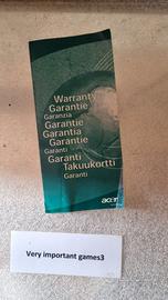 1463-Manuale Garanzia PC Portatile Acer