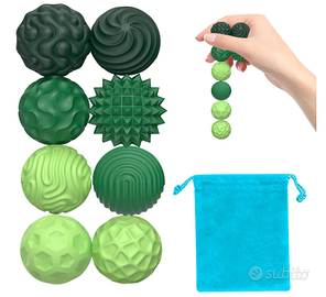 Set 8 Palline Magnetiche Antistress in Silicone