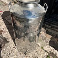 Fusto in acciaio inox 100 litri
