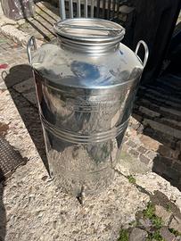 Fusto in acciaio inox 100 litri