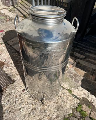 Fusto in acciaio inox 100 litri