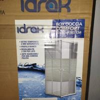 Box doccia vetro temperato 80x80x185