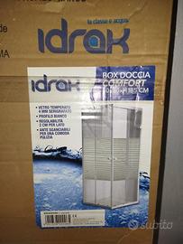 Box doccia vetro temperato 80x80x185