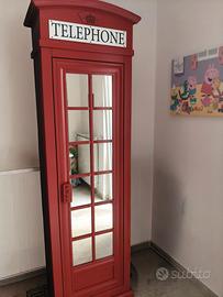 Cabina armadio telefono inglese