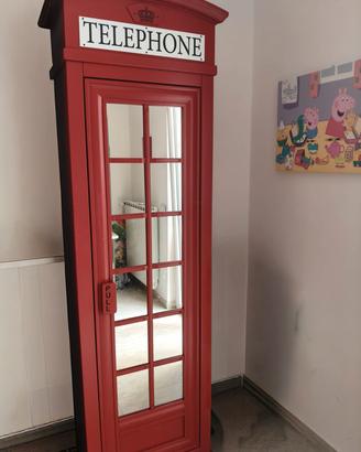 Cabina armadio telefono inglese