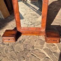 Specchiera antica da appoggio con cassettini – Sti