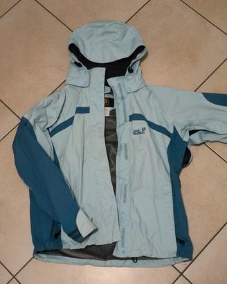 Giacca Jack Wolfskin Texapore colore azzurro