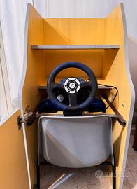 Volante fanatec + pedaliera e postazione