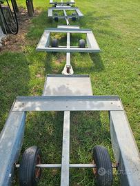 Trenino carrello porta bins per raccolta frutta